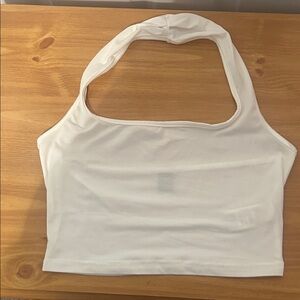 White Halter Top